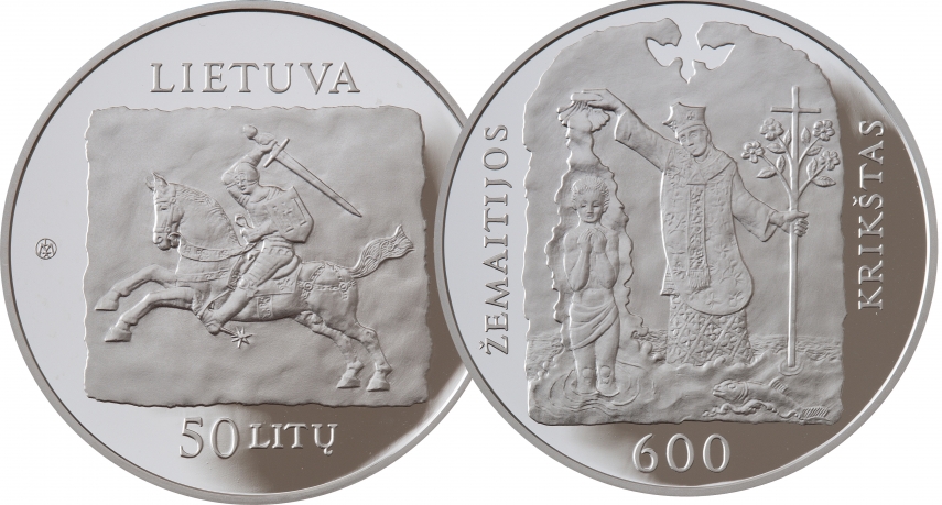 A special edition 50-lita coin from the Bank of Lithuania [Photo: lb.lt]