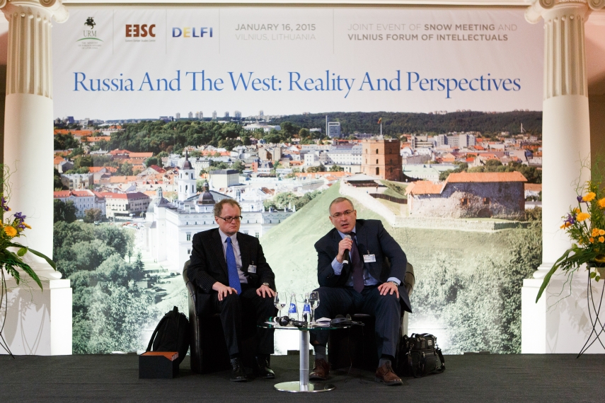 TBT Columnist Leonidas Donskis in Discussion with Mikhail Khodorkovsky at this year’s Snow Meeting.