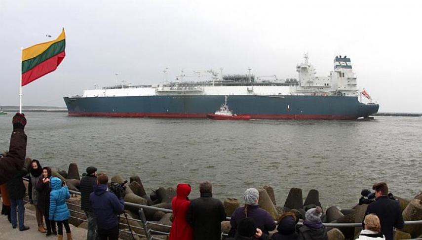 Klaipeda floating LNG terminal in Lithuania [Image: Straits Times]