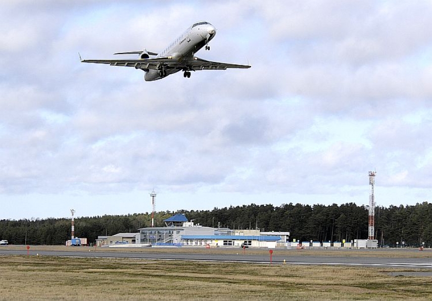 Palanga Airport in Lithuania, the last place where contact was made with the missing plane