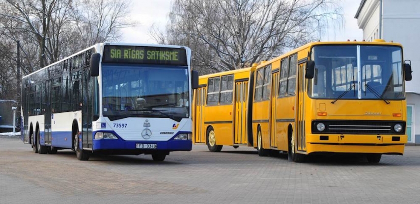 New (left) and old (right) buses from the Rigas Satiksme company [Image: rigassatiksme.lv]