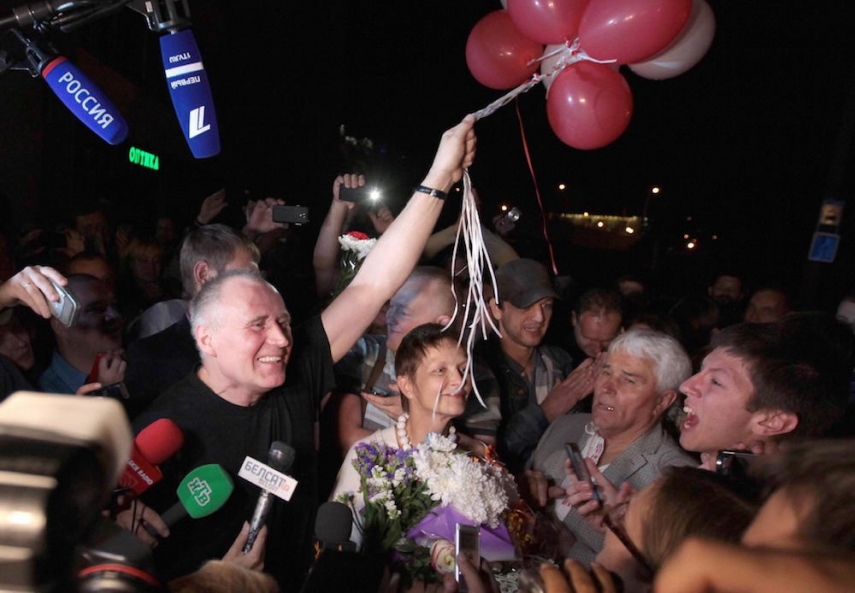 The Belarusian government freed the last of its political prisoners on August 22 [Image: AP]