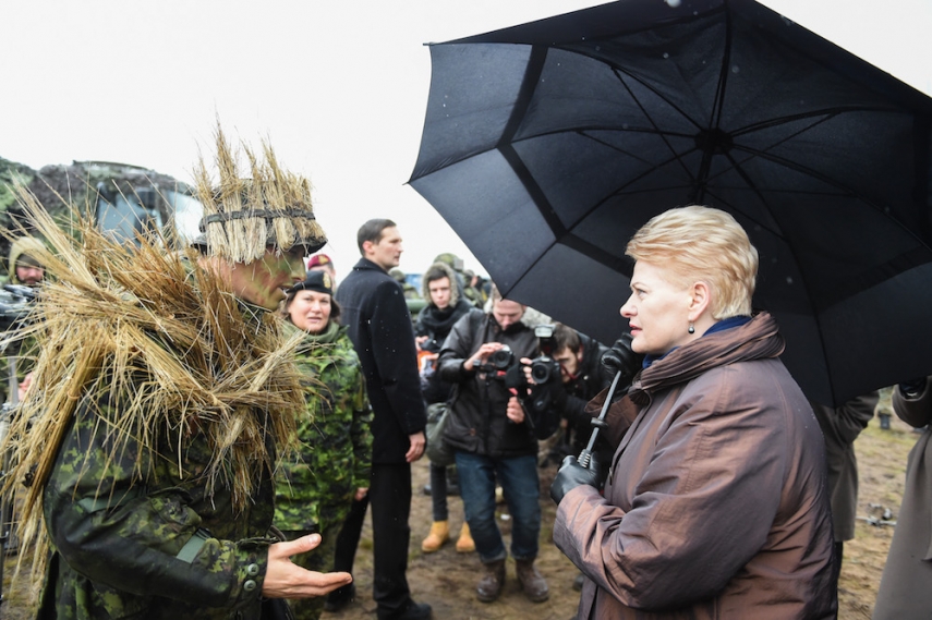 President Grybauskaite at Iron Sword 2015 [Image: LRP.lt/Robert Dackus]