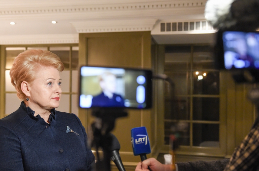 Grybauskaite at the Munich Security Conference [Image: LRP.lt]