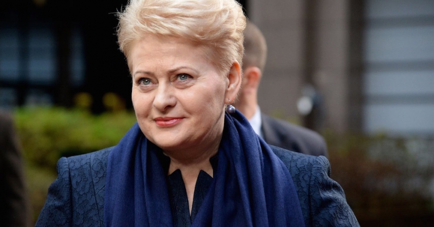 Strong words from Dalia Grybauskaite [Image: 15min.lt]