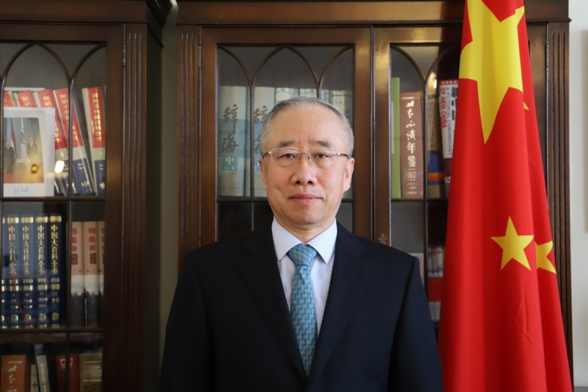 IN THE PHOTO : H.E. Ambassador of the People’s Republic of China in the Republic of Latvia, Liang Jianquan