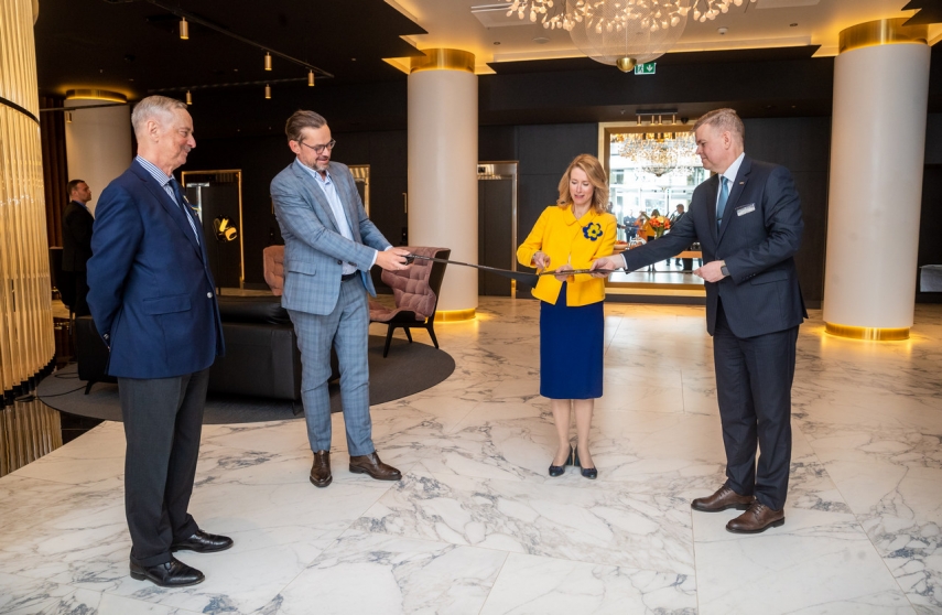 Prime Minister Kaja Kallas opens the first Radisson Collection hotel in the Baltics