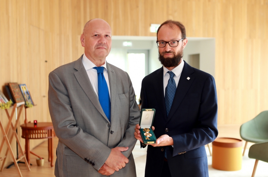 Arvo Pärt awarded the state order of Luxembourg
