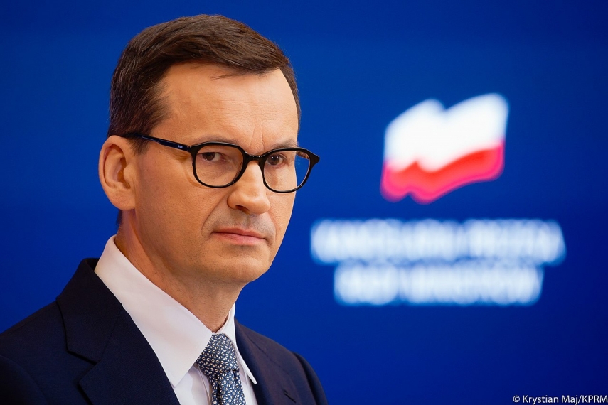 Polish PM, in Vilnius, slams Germany's policy on aid to Ukraine as 'too weak'