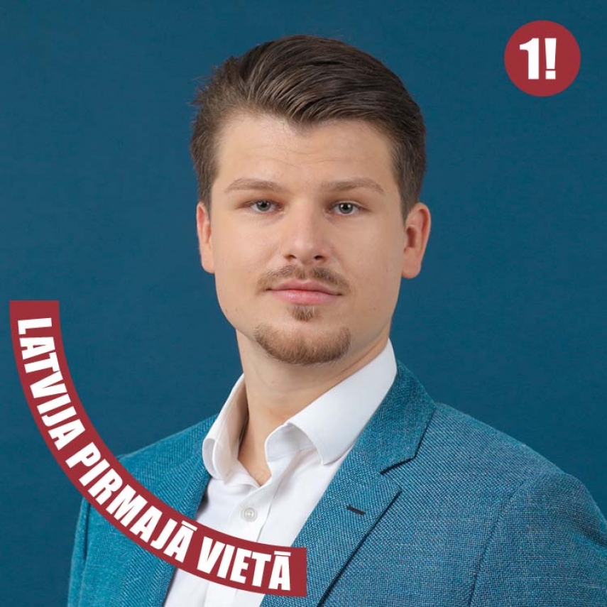 Photo: Ricards Slesers, a Latvian parliamentarian of “Latvija Pirmaja Vieta” (“Latvia – the first!”) party will legislate in the country’s legislature, the Saeimas, in 2022-2026