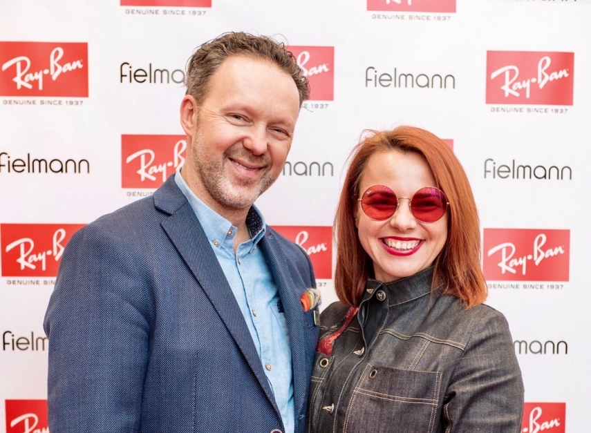 Photo: Gintautas Kersnauskas, the founder and CEO of Baltoptik, UAB which manages the Fielmann optician network in the Baltics, with his wife, Jurate Kersnauske, Communications and PR Manager for the Fielmann opticians' chain in the Baltics