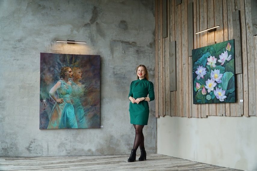 “Prints of Inspiration” in AKROPOLE Alfa – exhibition of paintings by Marija Matvejeva and her students