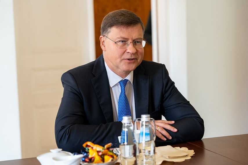 European Commission Executive Vice President Valdis Dombrovskis visiting Estonia