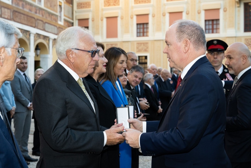 President of Monaco Baltic States Association Professor Franco Borruto nominated by HSH Prince Albert II of Monaco Officer of the Order of Saint Charles