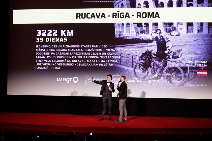 A documentary about a Latvian’s 39-day cycling trip to Rome creates a huge buzz in Latvia