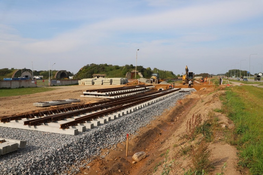 Photo: Railway infrastructure is being installed in Siauliai LEZ