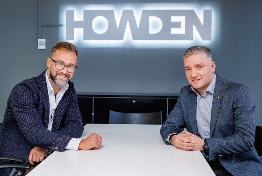 Photo: managers and owners of Howden Kindlustusmaakler, Andry Saarm (left), Chairman of the Board, and Priit Helm, CEO (by Raul Mee)