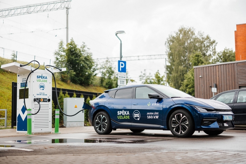 Virši opens the most powerful electric car charging point in Riga and invites to charge for free this weekend