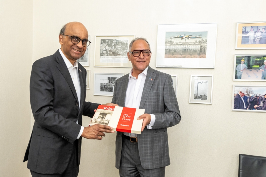 President of Singapore Tharman Shanmugaratnam, currently on an official visit to Estonia, visited Horizon Pulp and Paper Ltd. in Kehra