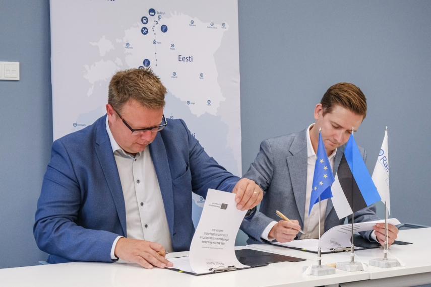 Rail Baltic Estonia and Tariston signed a contract for the construction of a 7 km long mainline section in Rapla County