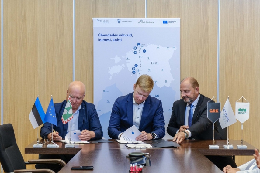 Rail Baltica signs another contract for the construction of the Rail Baltica mainline in Estonia