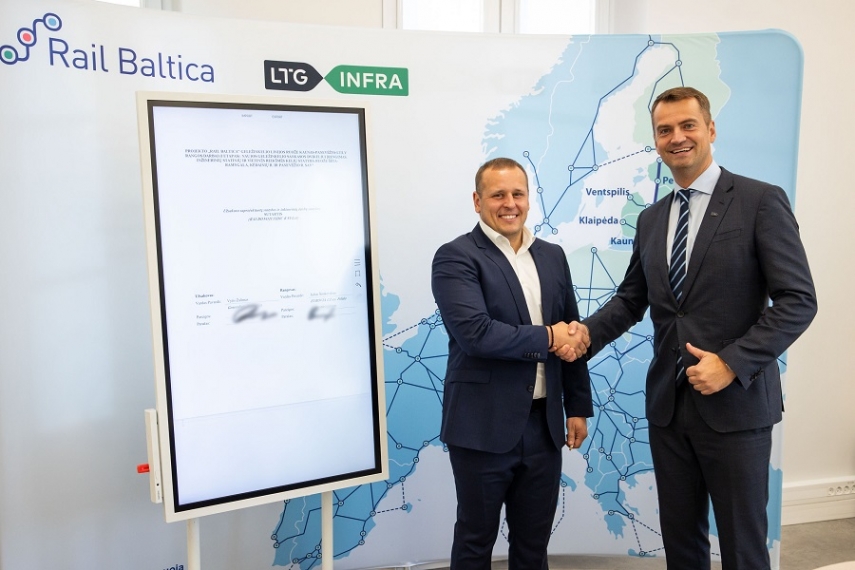 Contract signed for the construction of an additional 17.1 km Rail Baltica section in Lithuania