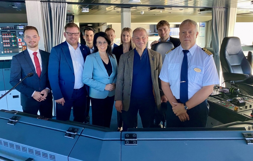 German Bundestag Transport Committee delegation visit to Tallink MyStar