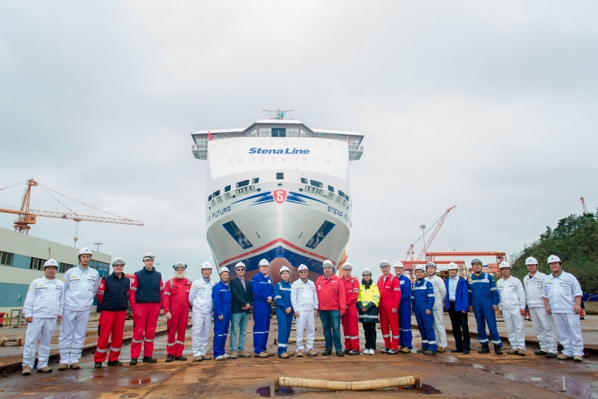 Stena Line marks significant milestones in build of NewMax ships, Stena Futura and Stena Connecta