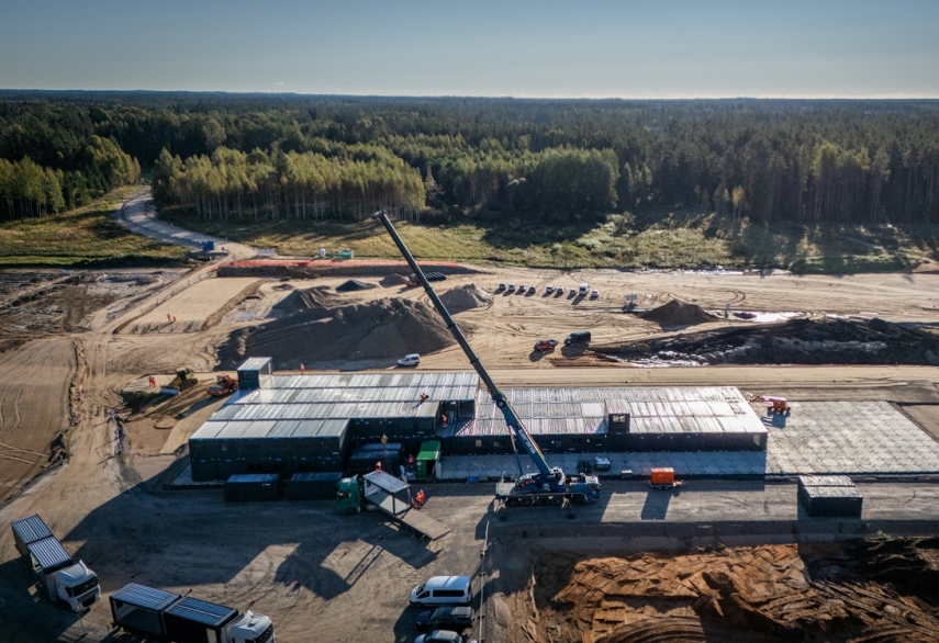 Construction of the regional Rail Baltica office starts near Iecava
