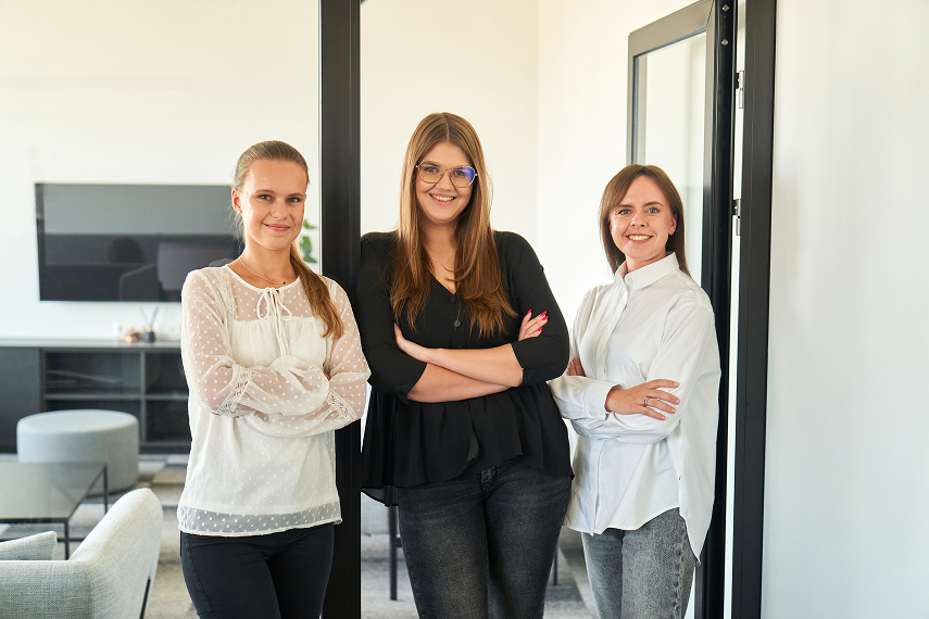 Photo: Justina Zaskeviciene, Finance Partner (on the right)