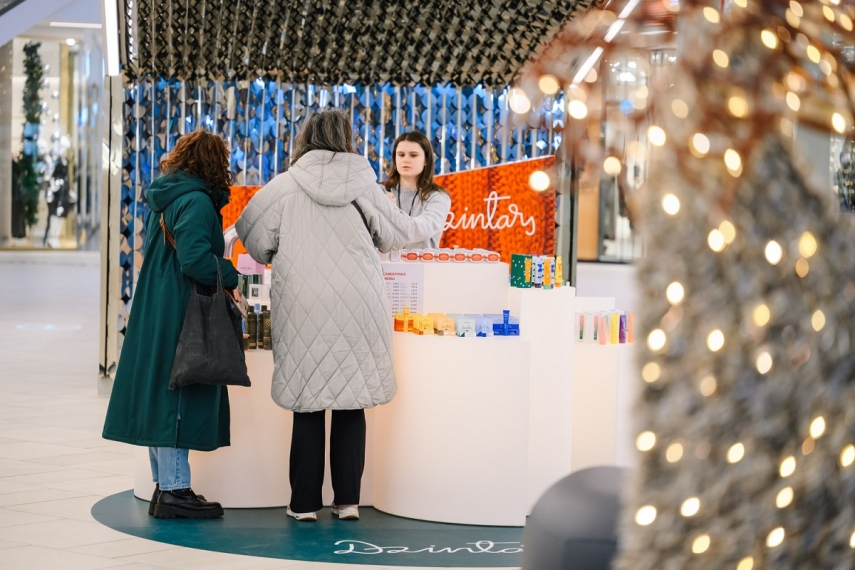 'Dzintars' opens a pop-up store at Spice Shopping Centre for the Christmas season and launches a new product