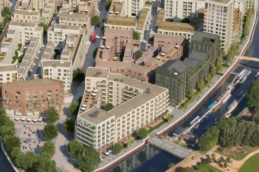 Photo: Sugar House Island residential quarter in London