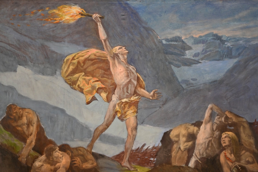 An exhibition of Richard Pfeiffer, painter of sacred spaces, goes on show at the Pranas Domšaitis Gallery of the LNMA