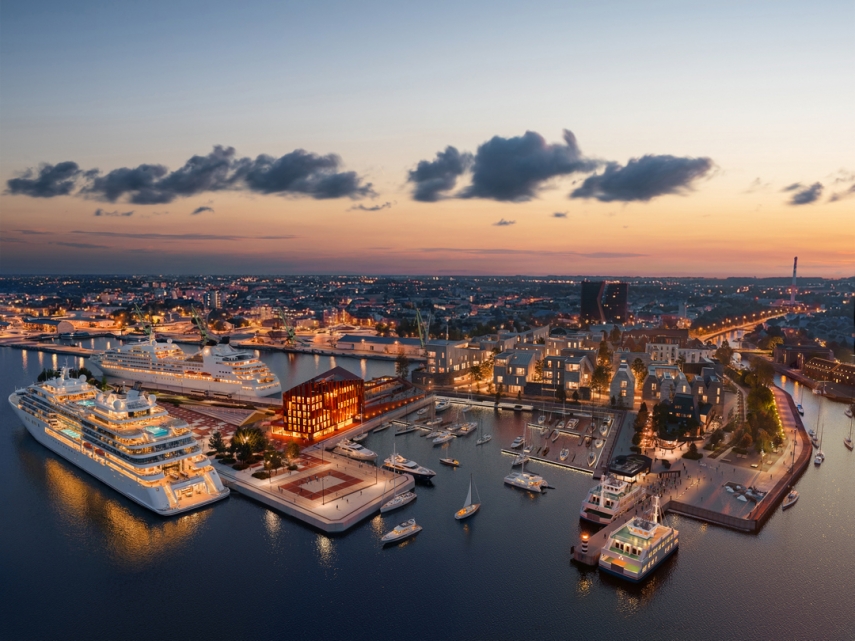 Every day closer to the goal: first quays of the new cruise terminal completed at the Port of Klaipėda