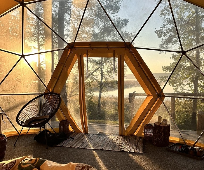 Photo: The Dome at Asalnai Campsite (by Sese Saule)