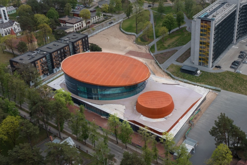 Photo: Construction of the Druskininkai Culture and Congress Centre is nearing completion. The modern venue will feature three halls with capacity for almost 2,000 spectators