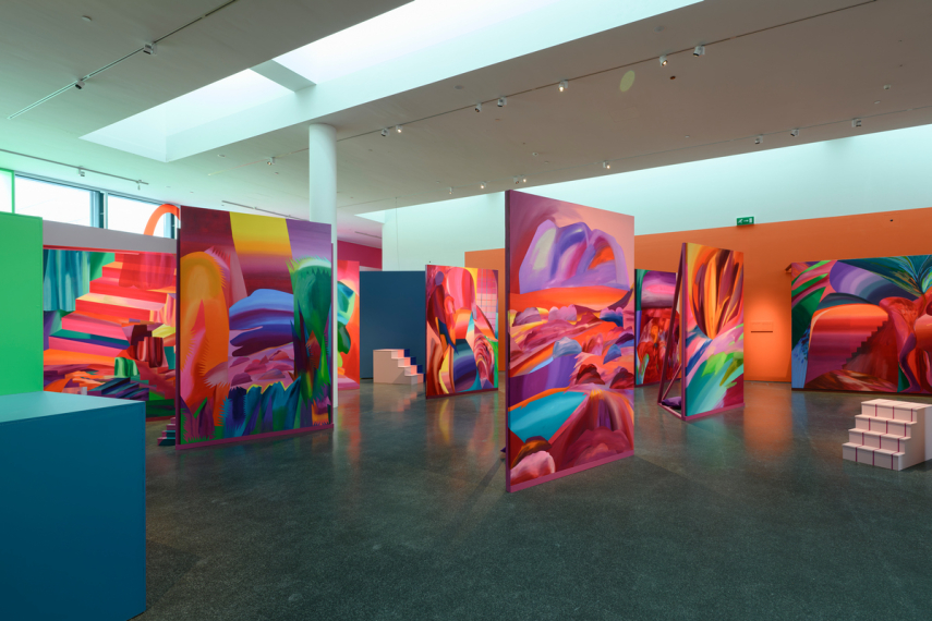  „Kristi Kongi Chromatic Drift“, exhibition view. (by Stanislav Stepaško (Art Museum of Estonia))